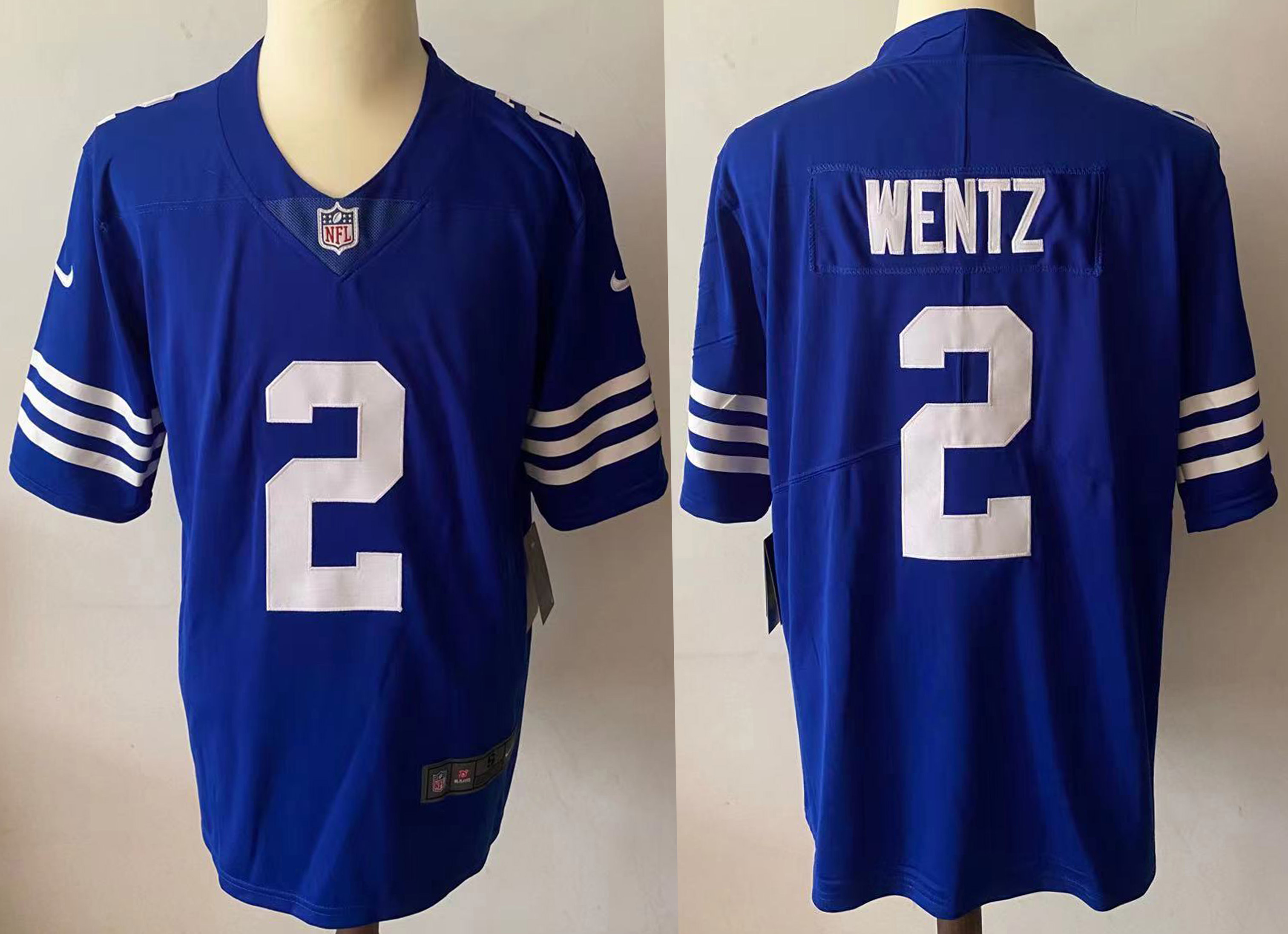 Men's Indianapolis Colts Carson Wentz #2 Blue Jersey